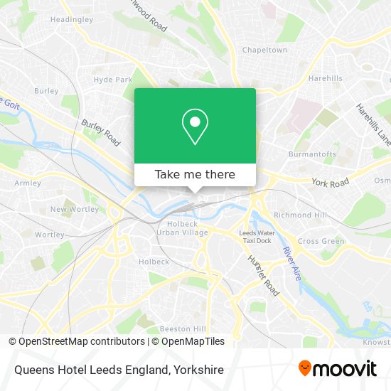 Queens Hotel Leeds England map