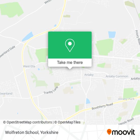 Wolfreton School map