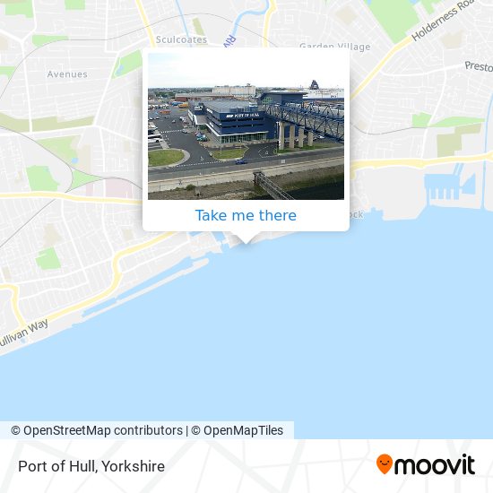 Port of Hull map