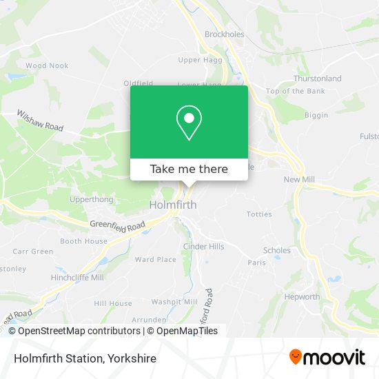 Holmfirth Station map