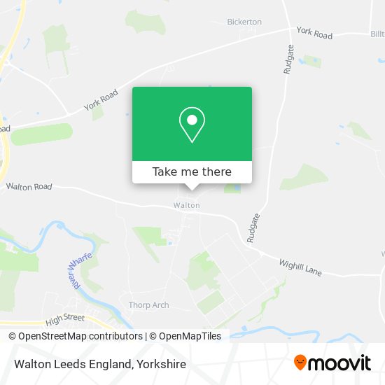 Walton Leeds England map