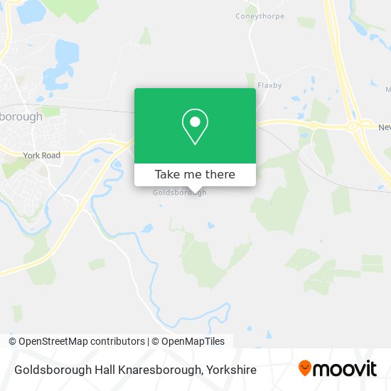 Goldsborough Hall Knaresborough map