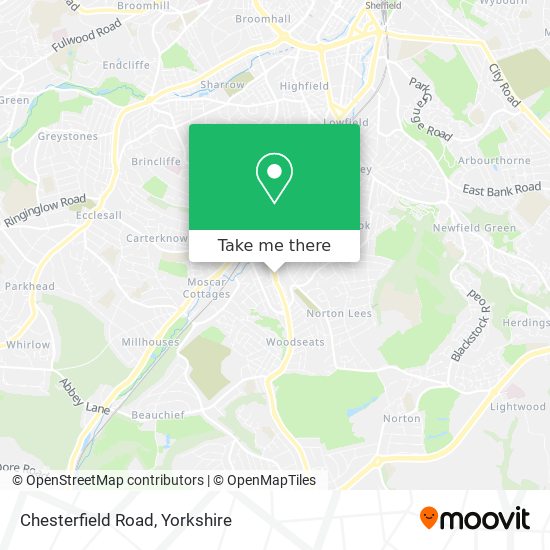 Chesterfield Road map