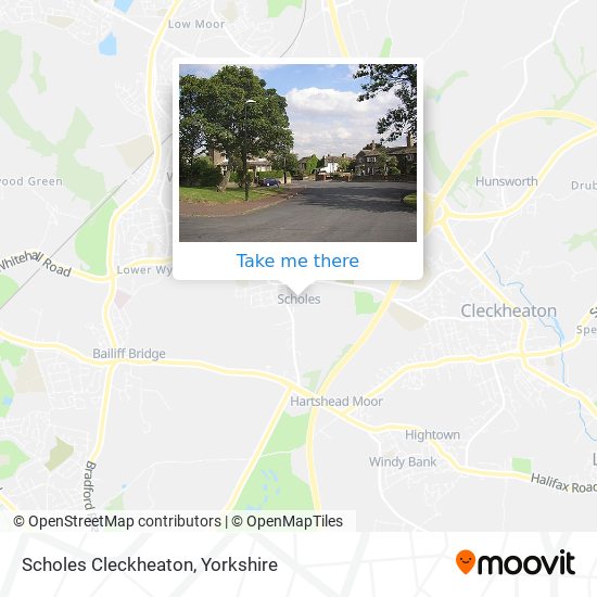 Scholes Cleckheaton map