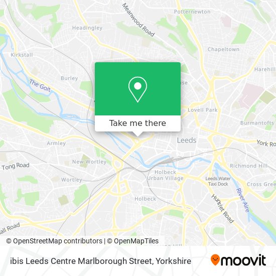 ibis Leeds Centre Marlborough Street map