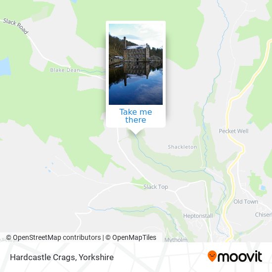 Hardcastle Crags map