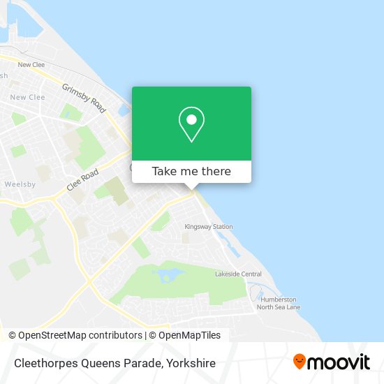 Cleethorpes Queens Parade map