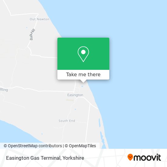 Easington Gas Terminal map