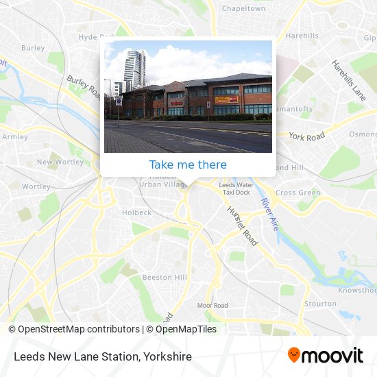 Leeds New Lane Station map