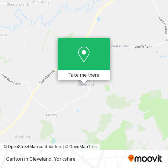 Carlton in Cleveland map