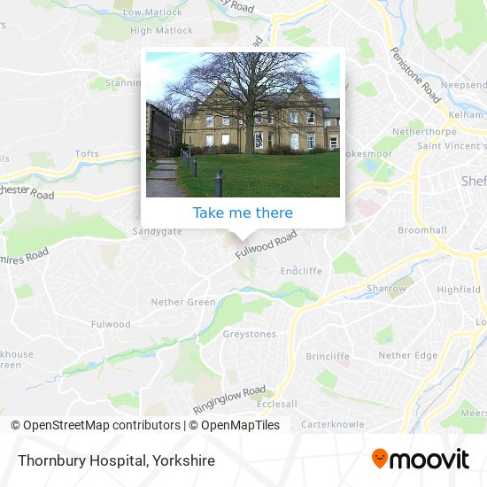 Thornbury Hospital map