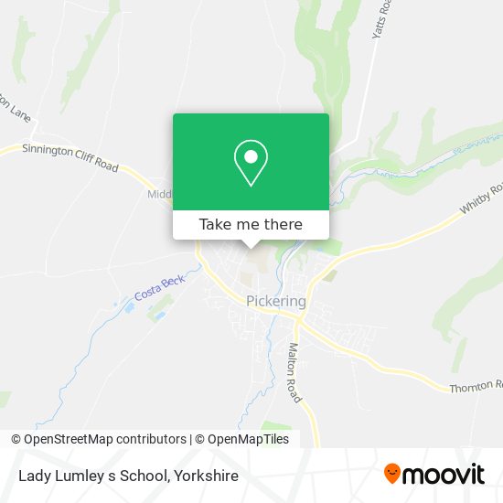 Lady Lumley s School map