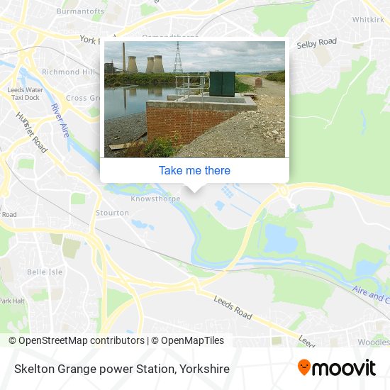 Skelton Grange power Station map