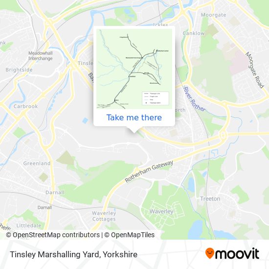 Tinsley Marshalling Yard map