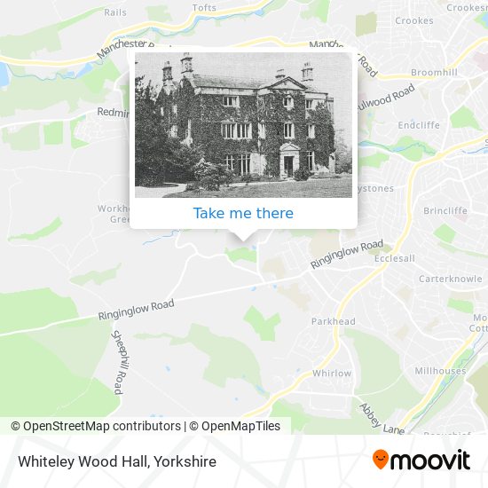 Whiteley Wood Hall map