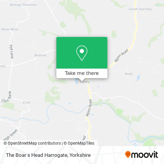 The Boar s Head Harrogate map