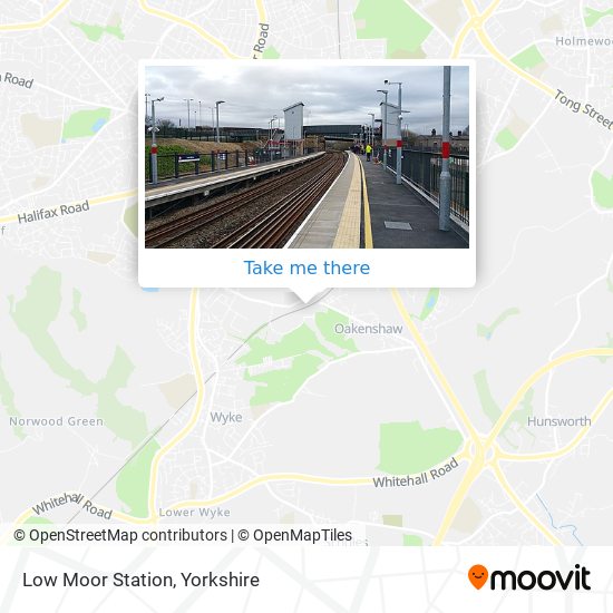 Low Moor Station map