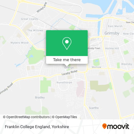 Franklin College England map