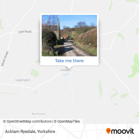 Acklam Ryedale map
