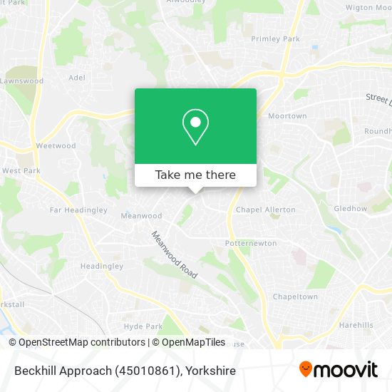 Beckhill Approach (45010861) map