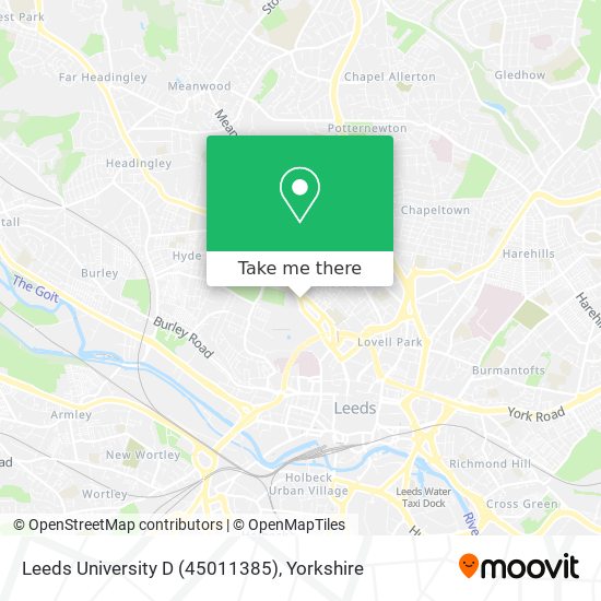 Leeds University D (45011385) map