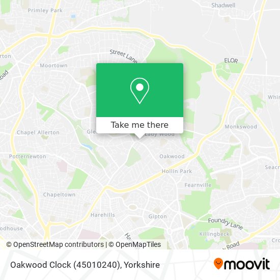 Oakwood Clock (45010240) map