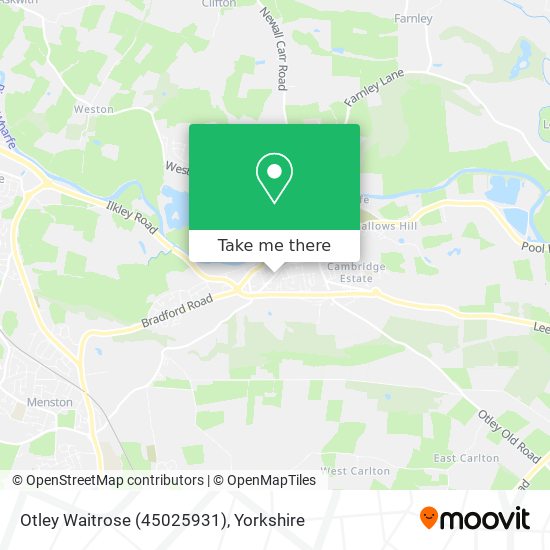 Otley Waitrose (45025931) map