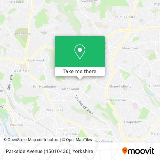 Parkside Avenue (45010436) map