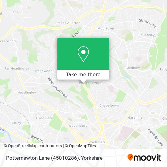 Potternewton Lane (45010286) map