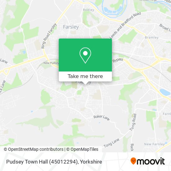 Pudsey Town Hall (45012294) map