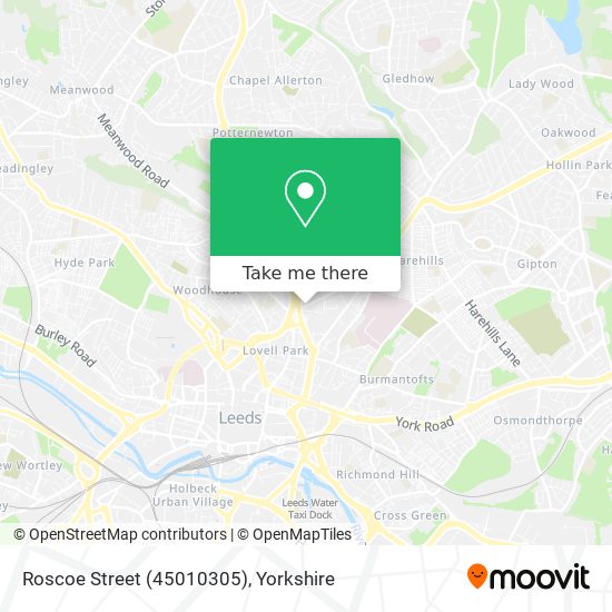Roscoe Street (45010305) map