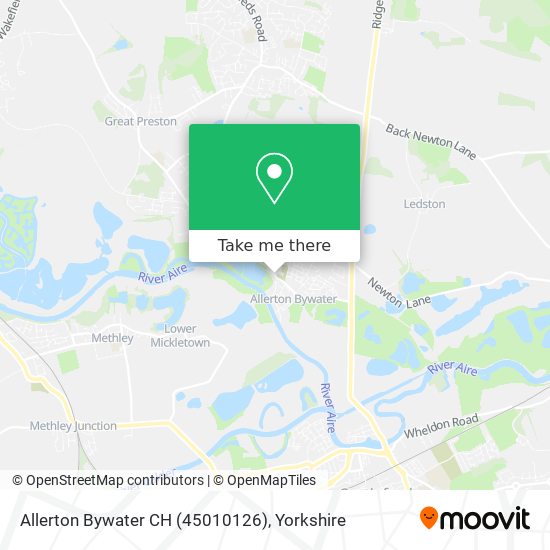 Allerton Bywater CH (45010126) map