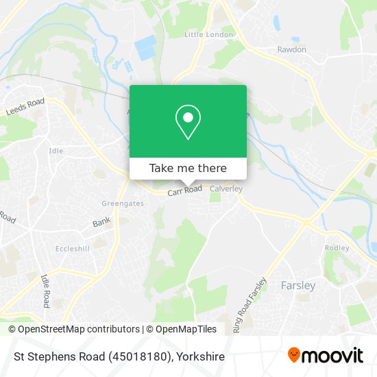 St Stephens Road (45018180) map