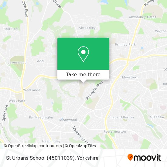St Urbans School (45011039) map
