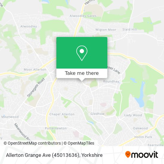 Allerton Grange Ave (45013636) map