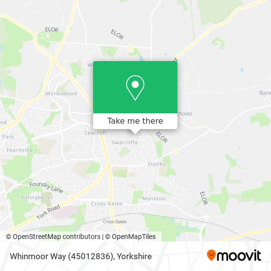Whinmoor Way (45012836) map