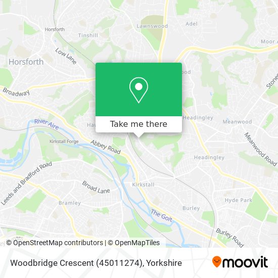 Woodbridge Crescent (45011274) map