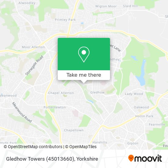 Gledhow Towers (45013660) map