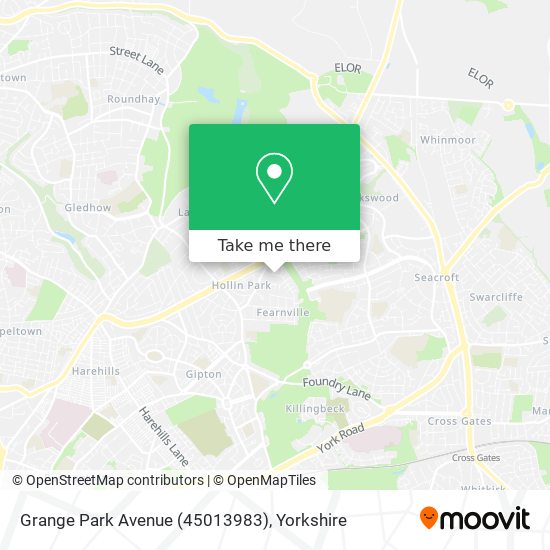 Grange Park Avenue (45013983) map