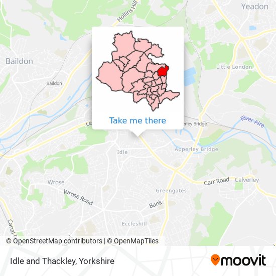 Idle and Thackley map