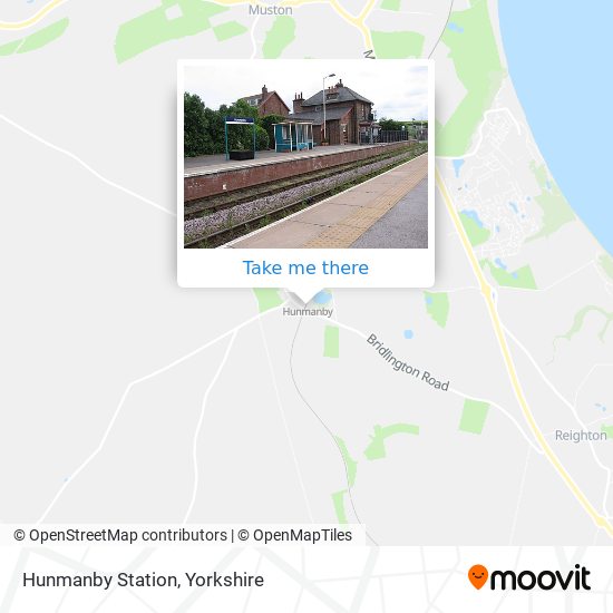 Hunmanby Station map