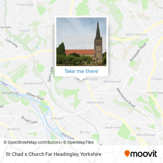St Chad s Church Far Headingley map