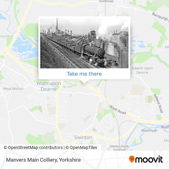 Manvers Main Colliery map