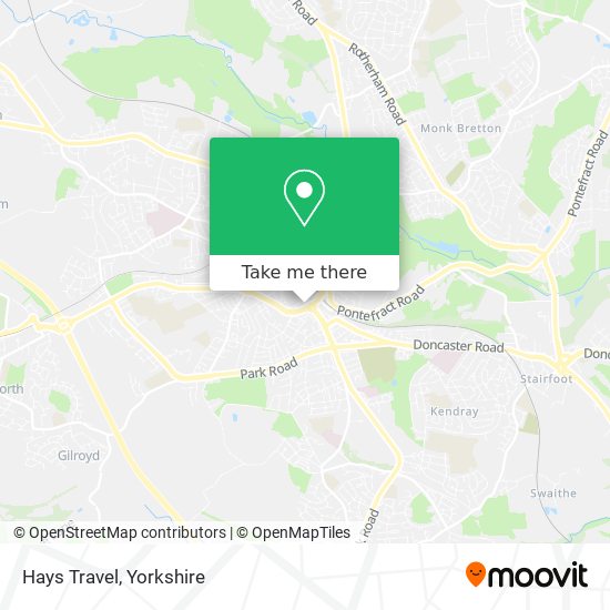 Hays Travel map