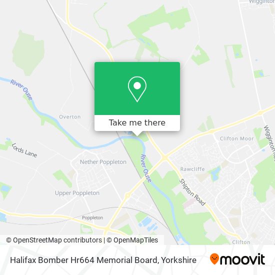 Halifax Bomber Hr664 Memorial Board map