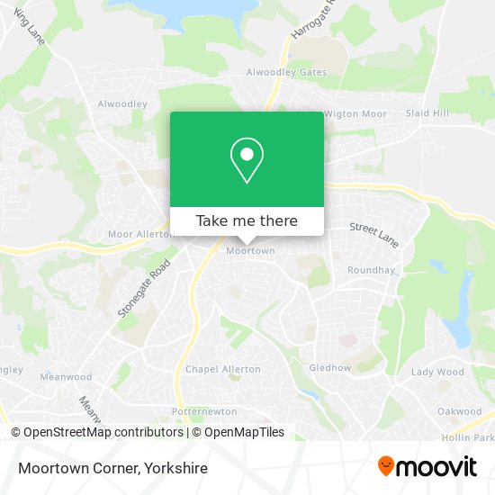 Moortown Corner map