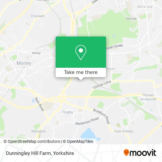 Dunningley Hill Farm map