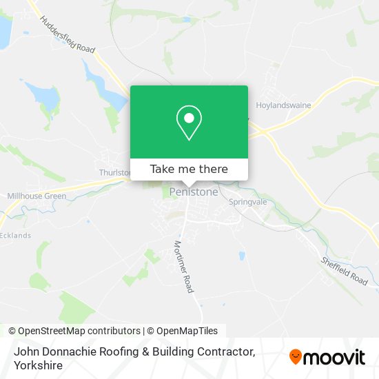 John Donnachie Roofing & Building Contractor map