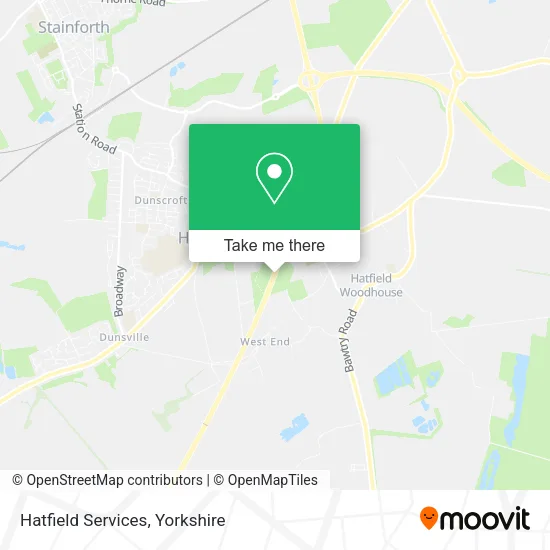 Hatfield Services map