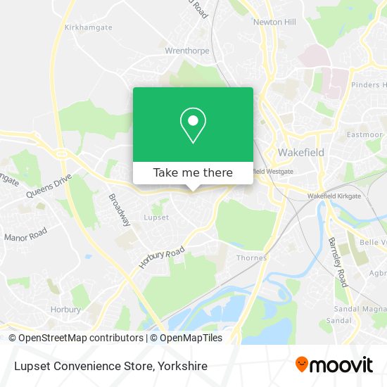 Lupset Convenience Store map